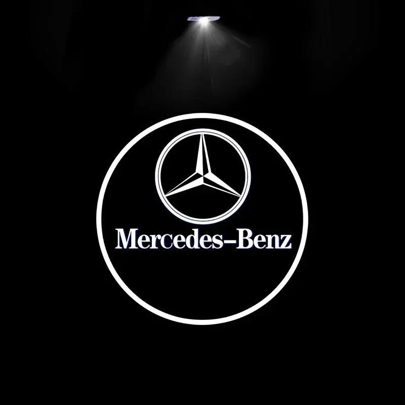 2 Mercedes Logo LED Courtesy Door Lights