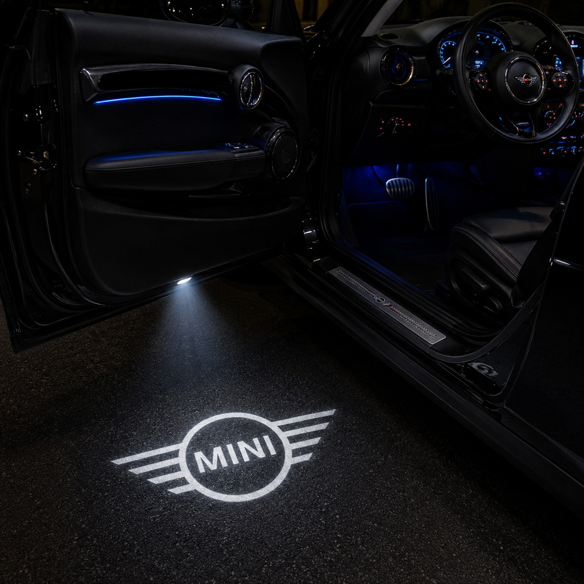 2 Projecteurs LED portières logo MINI