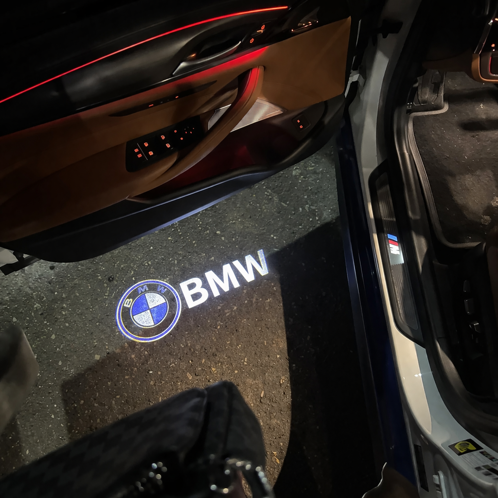 Éclairage de porte logo BMW blanc
