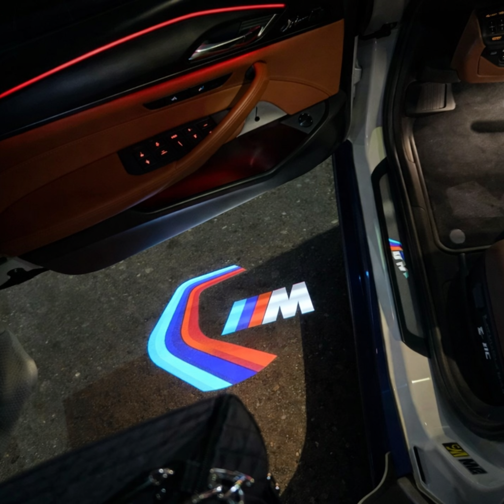 BMW M Circuit Logo Door Lighting