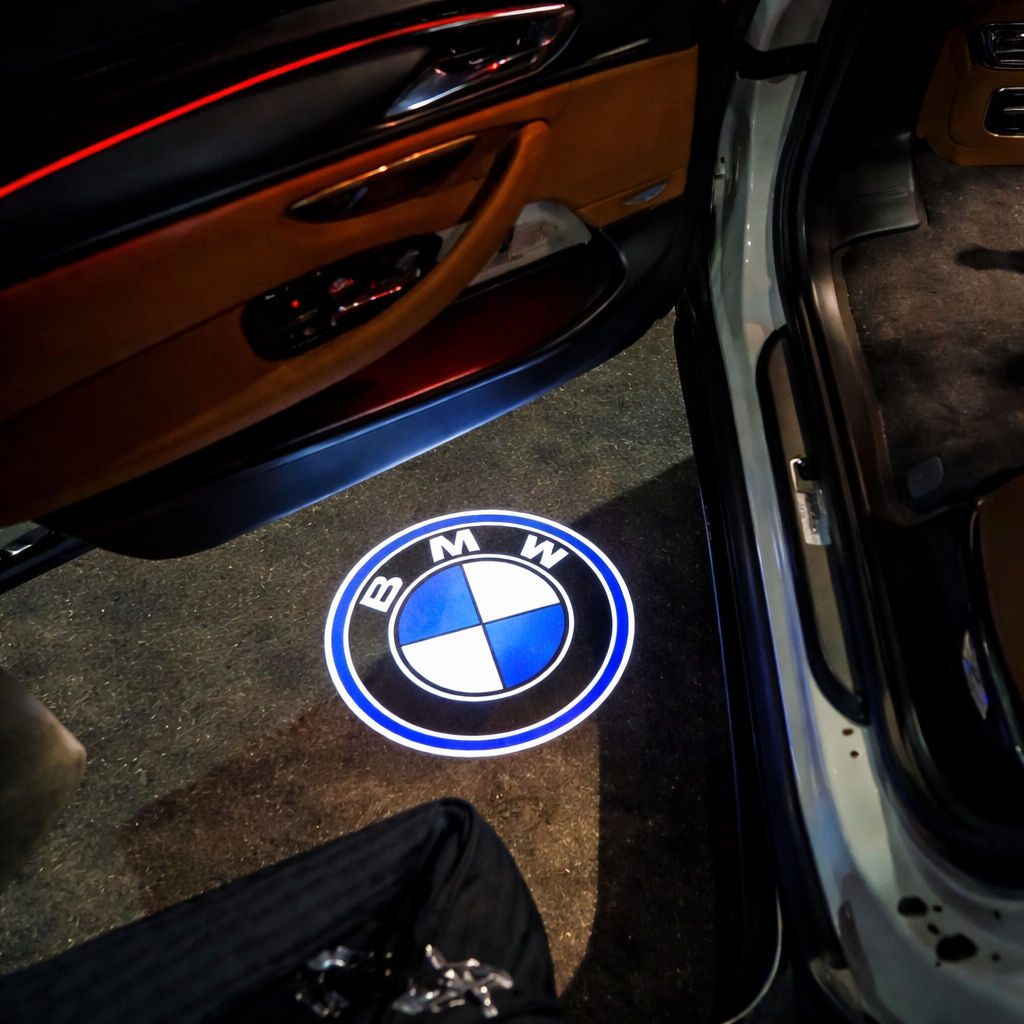 Éclairage de porte BMW logo