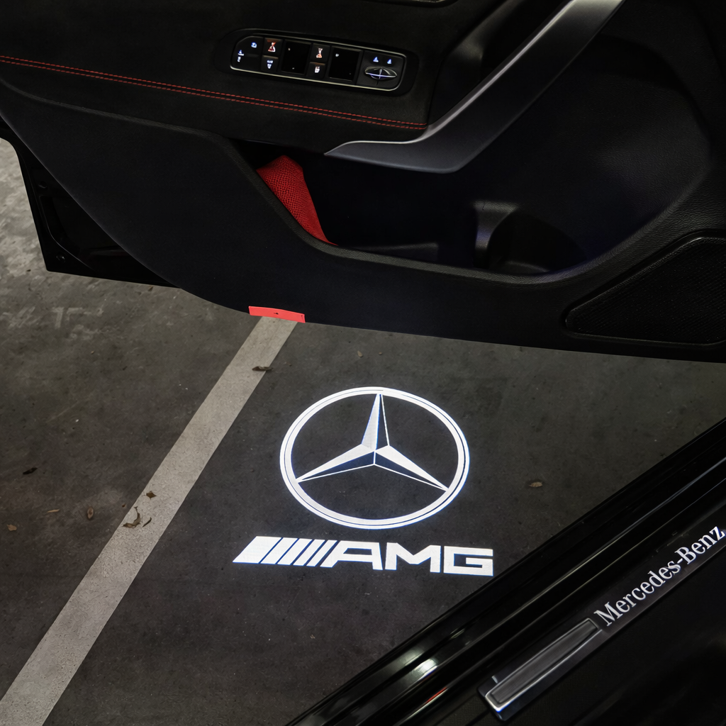 Éclairage de porte logo AMG Mercedes
