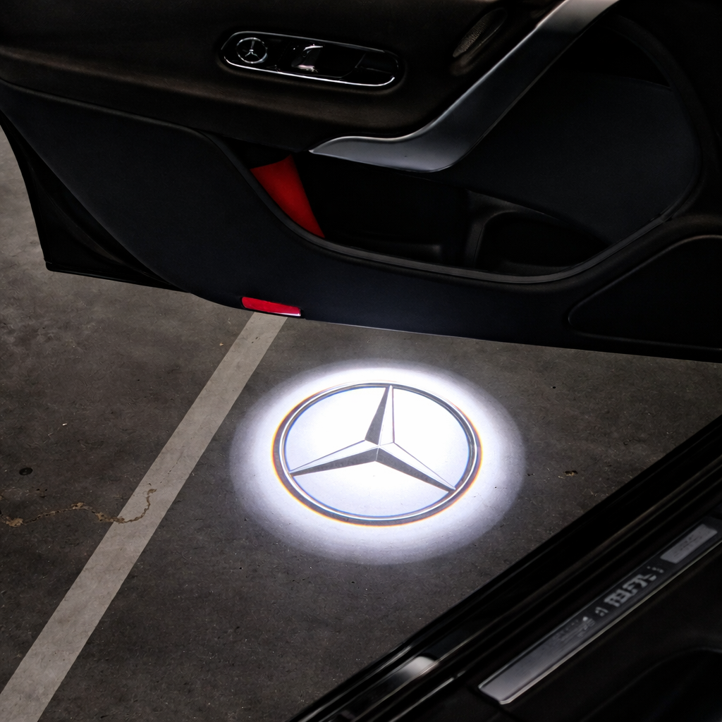 Éclairage de porte logo Mercedes