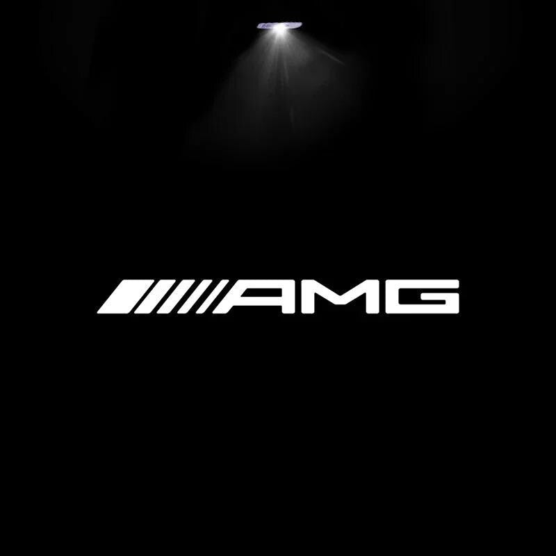 2 Mercedes Logo LED Courtesy Door Lights