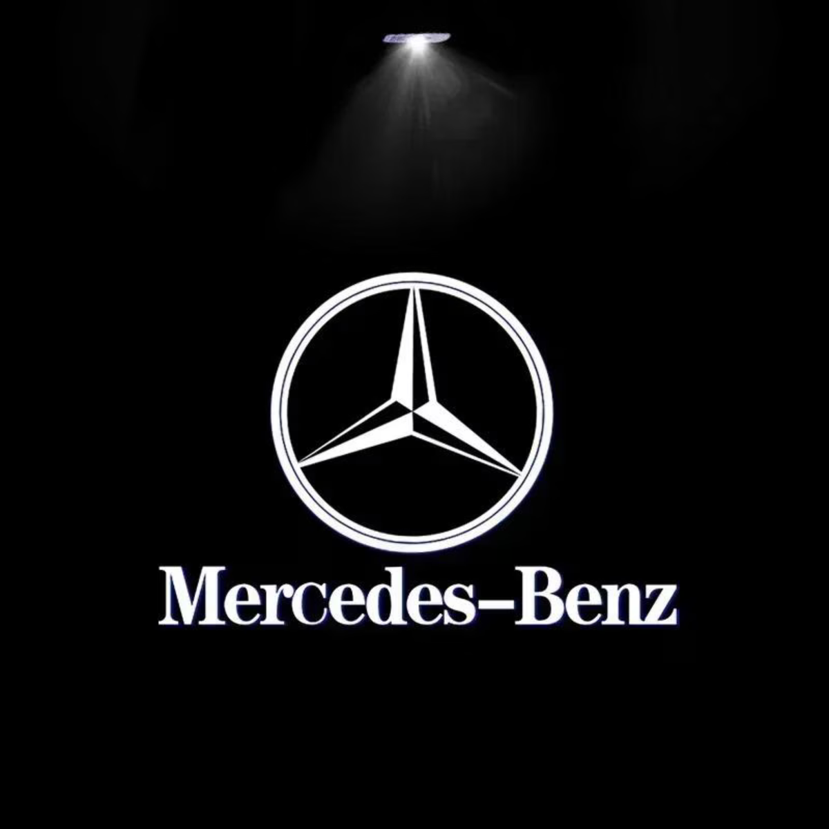 Éclairage de porte logo Mercedes-Benz blanc