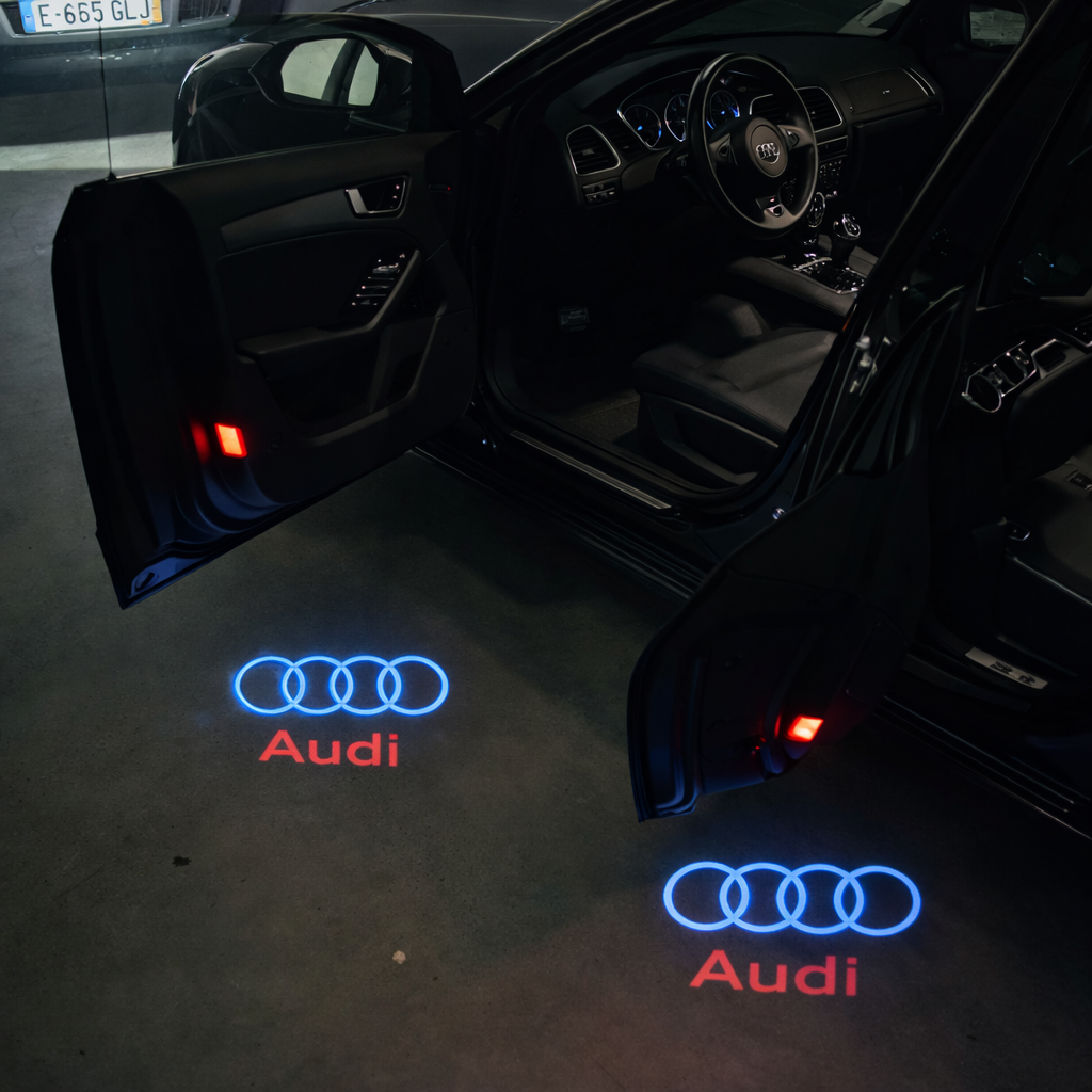 AUDI BLUE 4-RING DOOR LIGHTS
