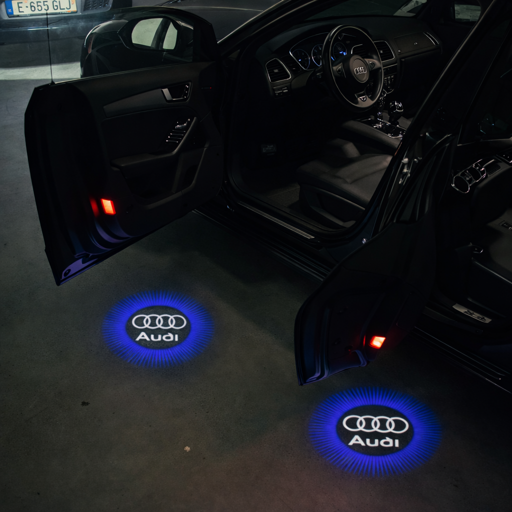 Éclairage de porte CERCLE BLEU AUDI