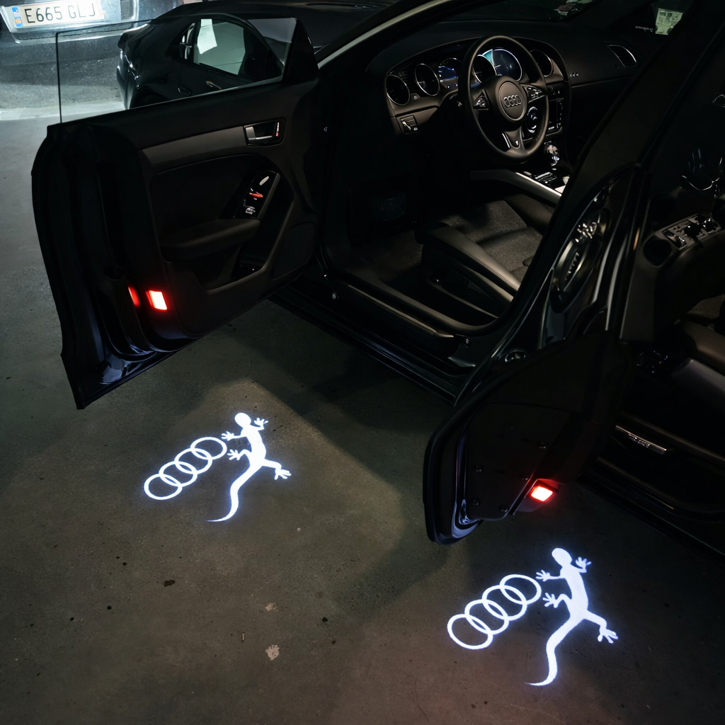 2 Projecteurs LED portières logo Audi