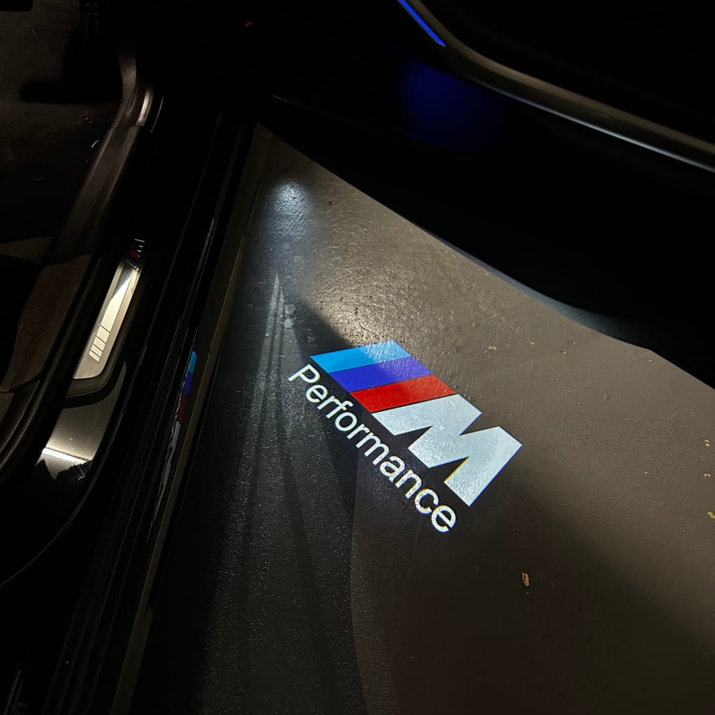 2 LED dørprojektører med BMW logo