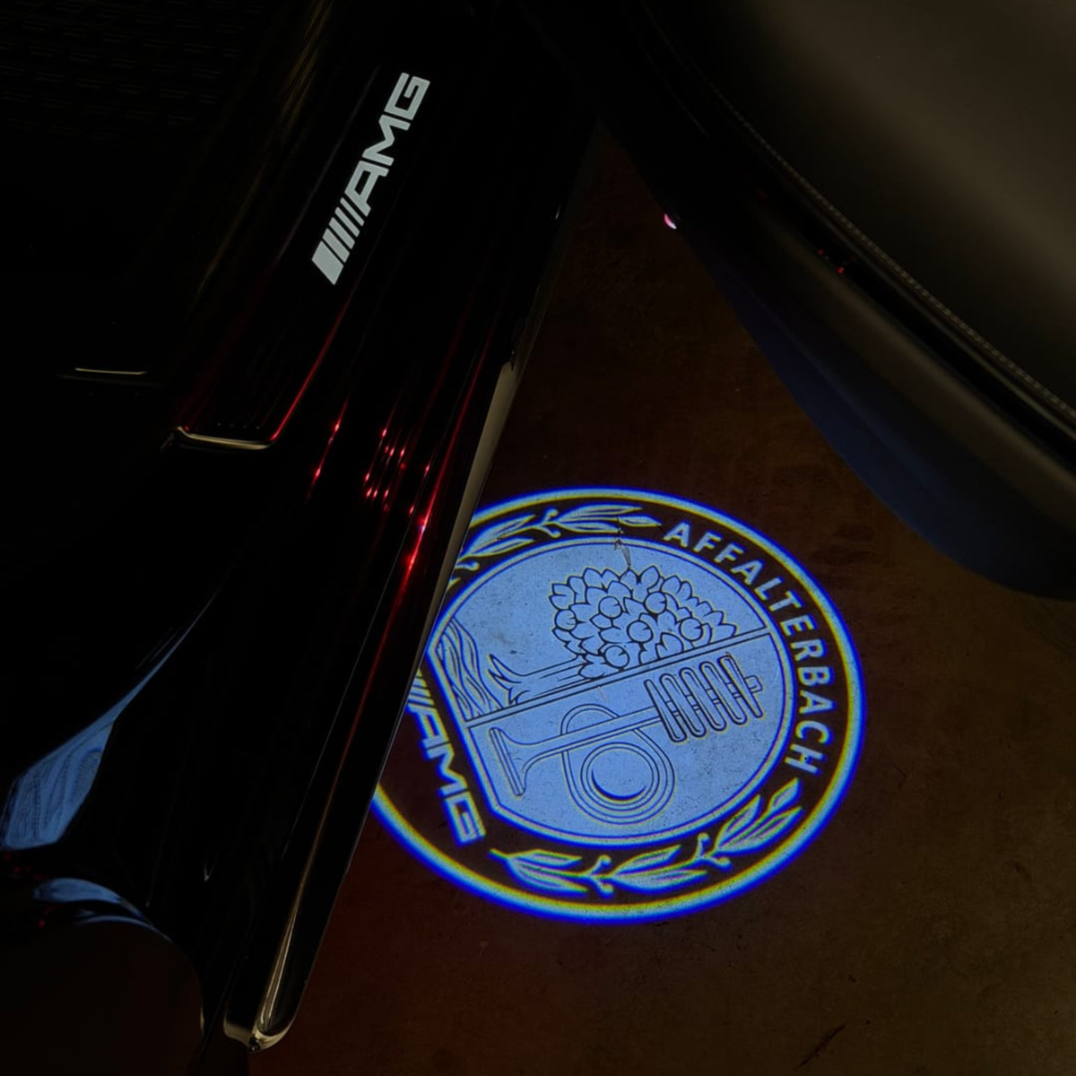 2 Mercedes Logo LED Courtesy Door Lights