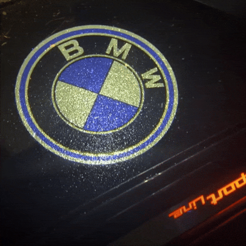 2 LED dørprojektører med BMW logo