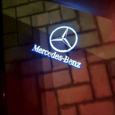 2 Mercedes Logo LED Courtesy Door Lights