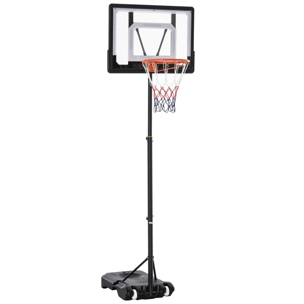 Canestro da basket portatile regolabile in altezza da 206 a 260 cm