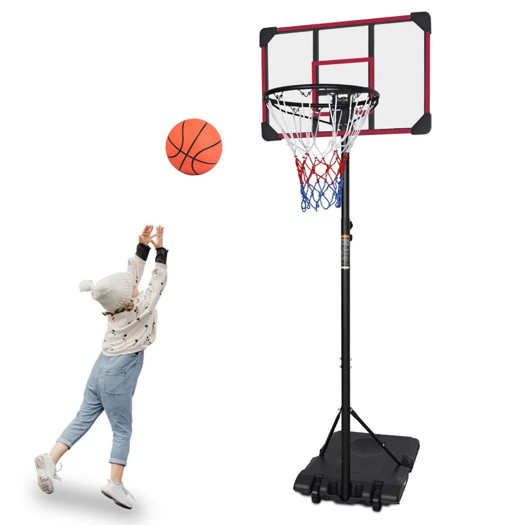Canestro da basket portatile regolabile in altezza da 170 a 213 cm