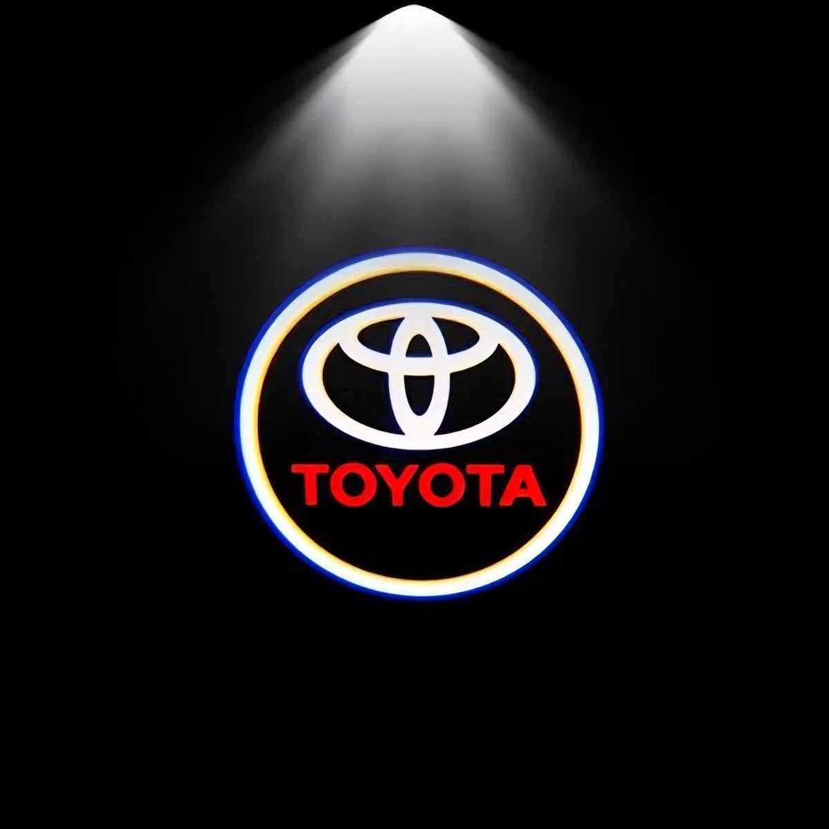 2 Projecteurs LED portières logo Toyota