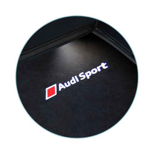 2 Projecteurs LED portières logo Audi