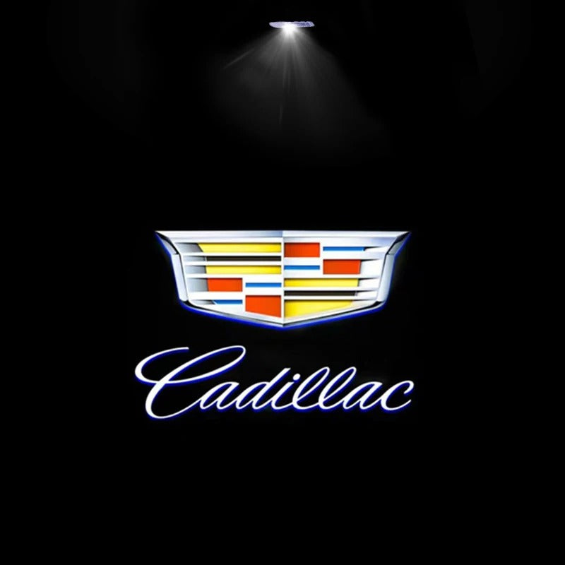 Cadillac logo LED door lights