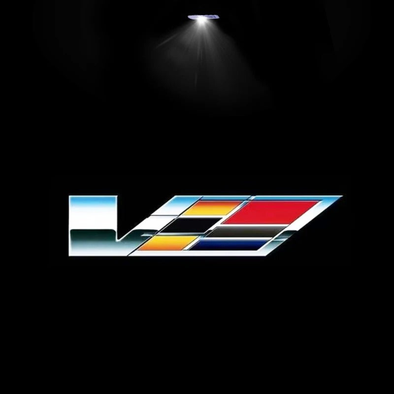 Cadillac logo LED door lights