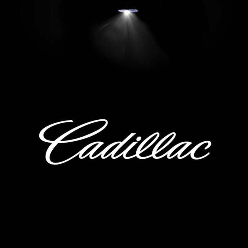 Cadillac logo LED door lights
