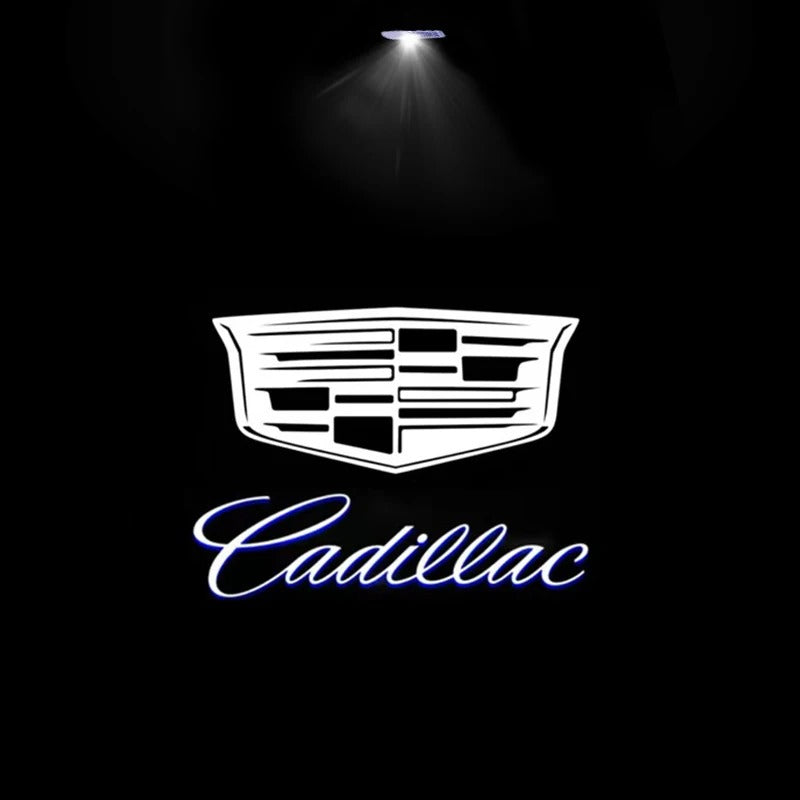 Cadillac logo LED door lights